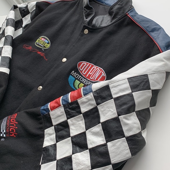 Vintage Jeff Gordon NASCAR Motorsports Reversible Varsity Jacket - Picture 1 of 13